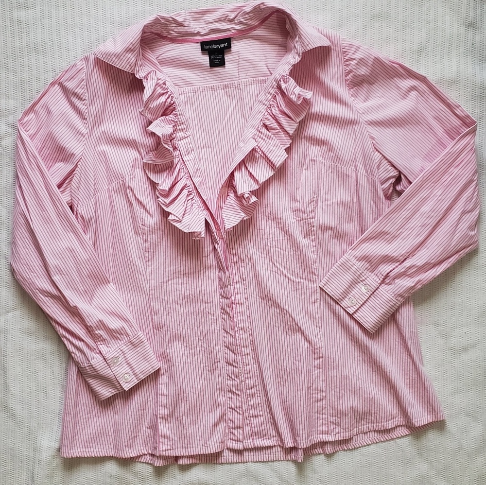 BOGO  item  Lane Bryant ruffled blouse
